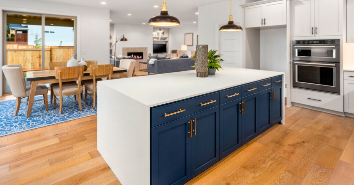 kitchen in newly constructed luxury home