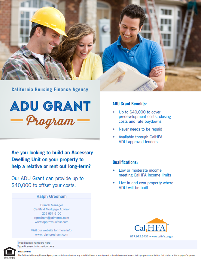 ADU Grant Image