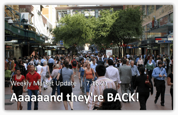 Weekly Market Update photo of crowd of people walking a street