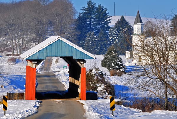 Hopewell Church Covered Bridge in Perry County Hopewell Church Covered Bridge in Perry County
