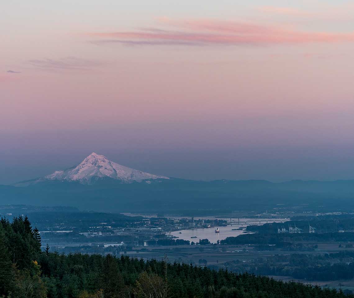 Mount Rainer at dusk